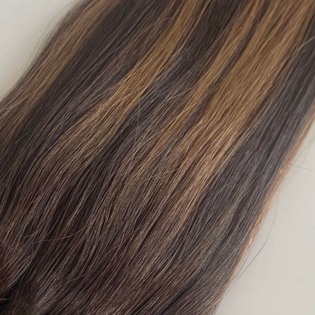 MOCHA MELT (ROOTED BALAYAGE) - Ultra Seamless Clip In Human Hair Extensions