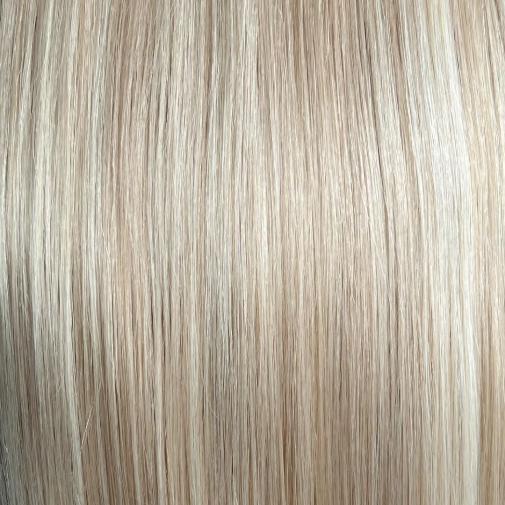 latte blonde ultra seamless human hair clip in hair extensions ireland