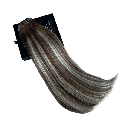 HAZELNUT BRONDIE (ROOTED) - Ultra Seamless Clip-Ins