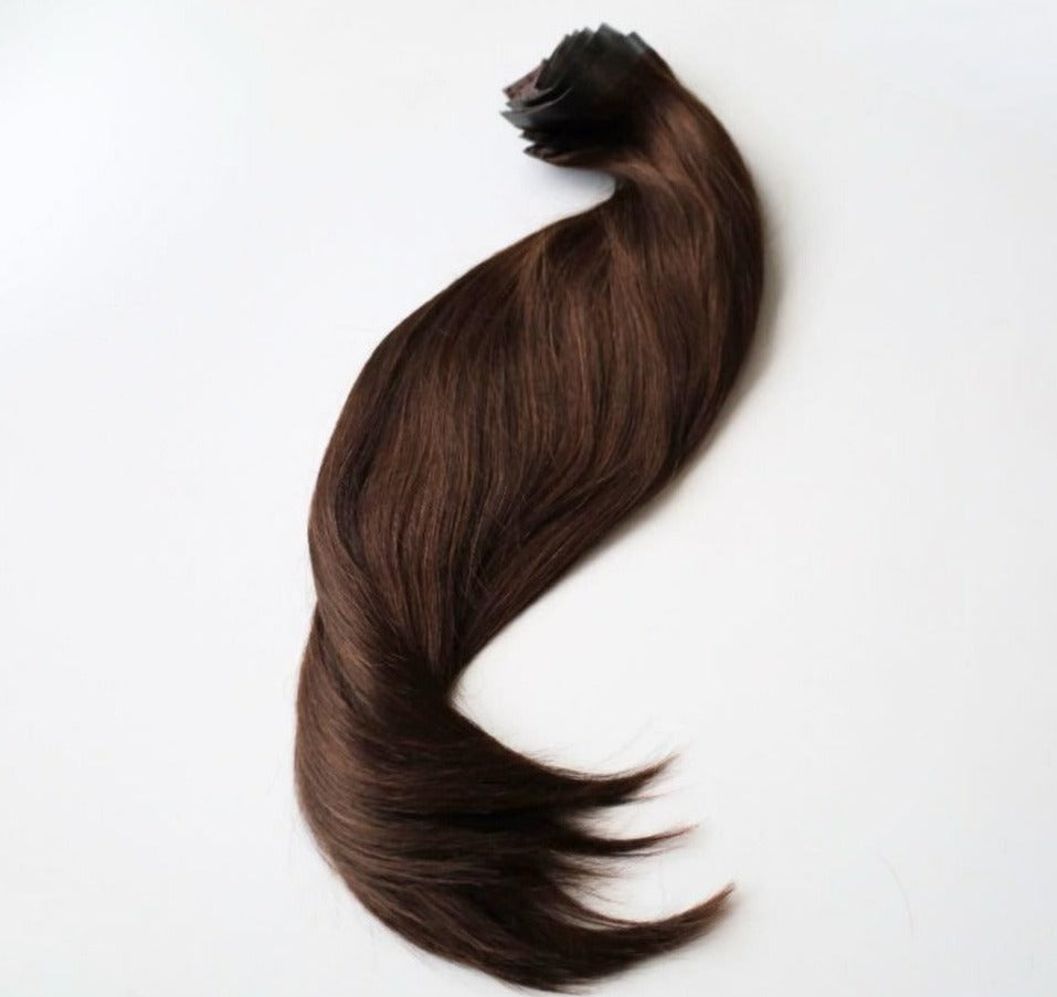 CHOCOLATE - Ultra Seamless Clip In Human Hair Extensions