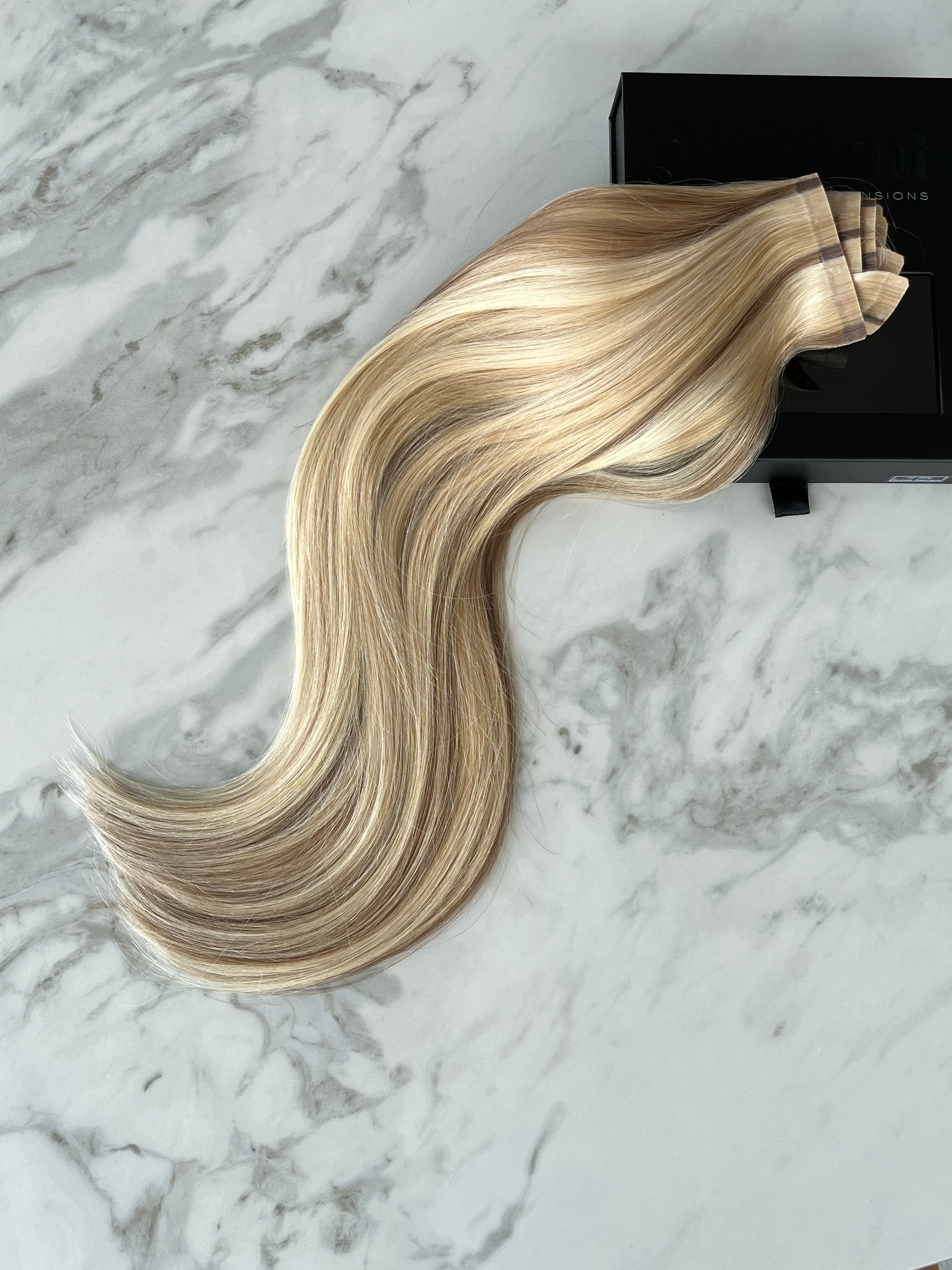 BEACH BLONDE - Ultra Seamless Clip In Human Hair Extensions