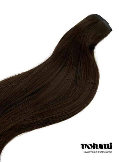 olumi Seamless ClipIns Cocoa, 
Volumi Seamless Clip in Hair Extensions Oatmilk Blonde, Luxy hair, CLip hair, hair extensions ireland, easilocks, foxy locks, clip in hair extensions USA 