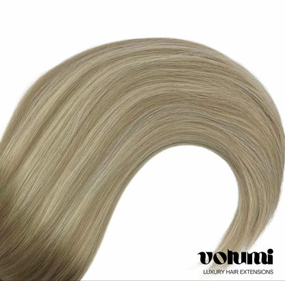 
Volumi Seamless Clip in Hair Extensions, Oatmilk Blonde, Luxy hair, Clip hair, hair extensions ireland, easilocks, foxy locks